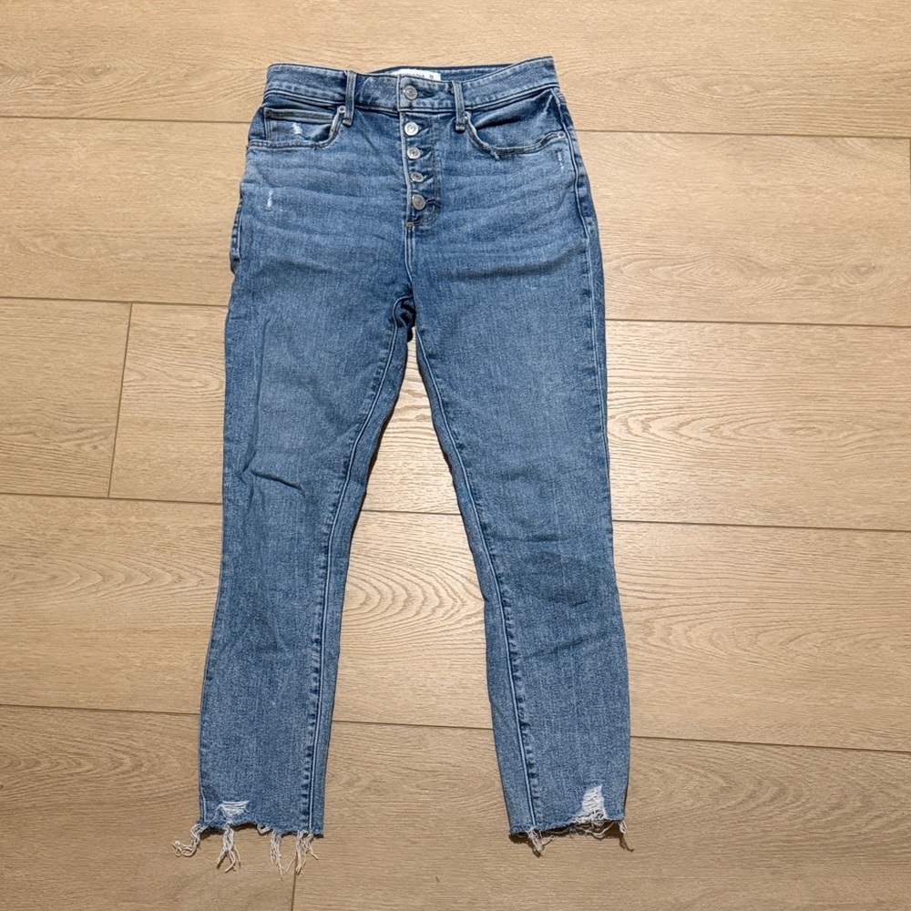 Abercrombie & Fitch Light Blue Ankle Jeans